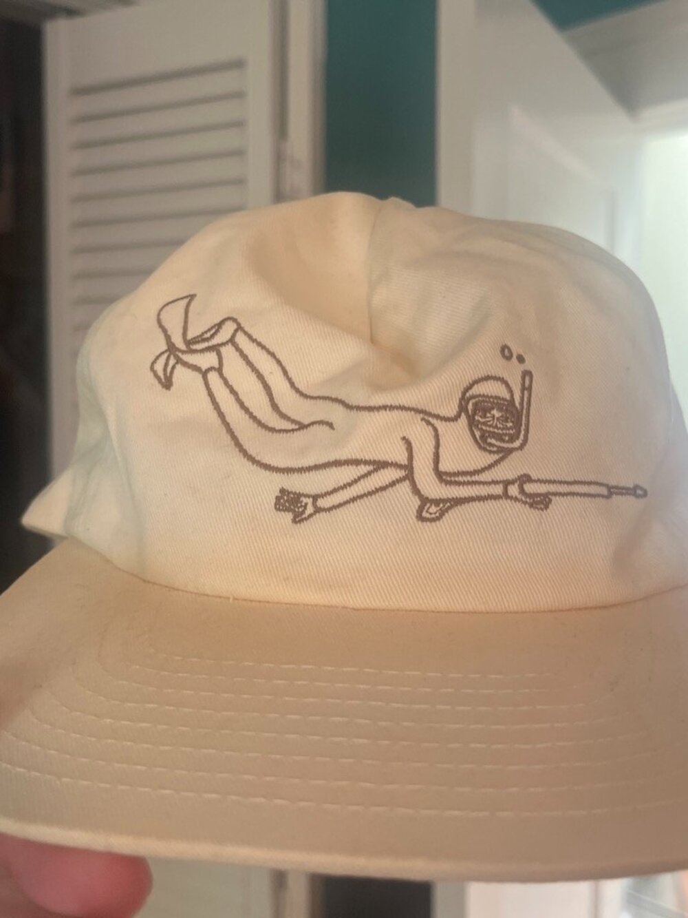 Poler Men's Cream and Tan Hat
